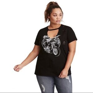 Torrid Moto Graphic Cutout Design size 1